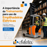 treinamento para uso de empilhadeiras elétricas